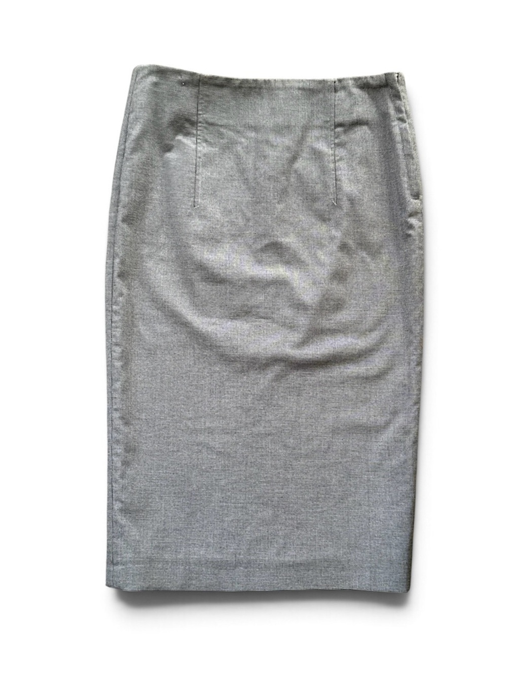 Zara Classic Gray Pencil Skirt Mini Houndstooth size Small